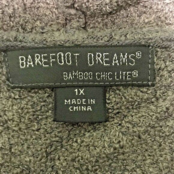 Barefoot Dreams Bamboo Chic Lite Calypso Wrap Womens 1X Open Cardigan Brown 436X - Picture 6 of 11